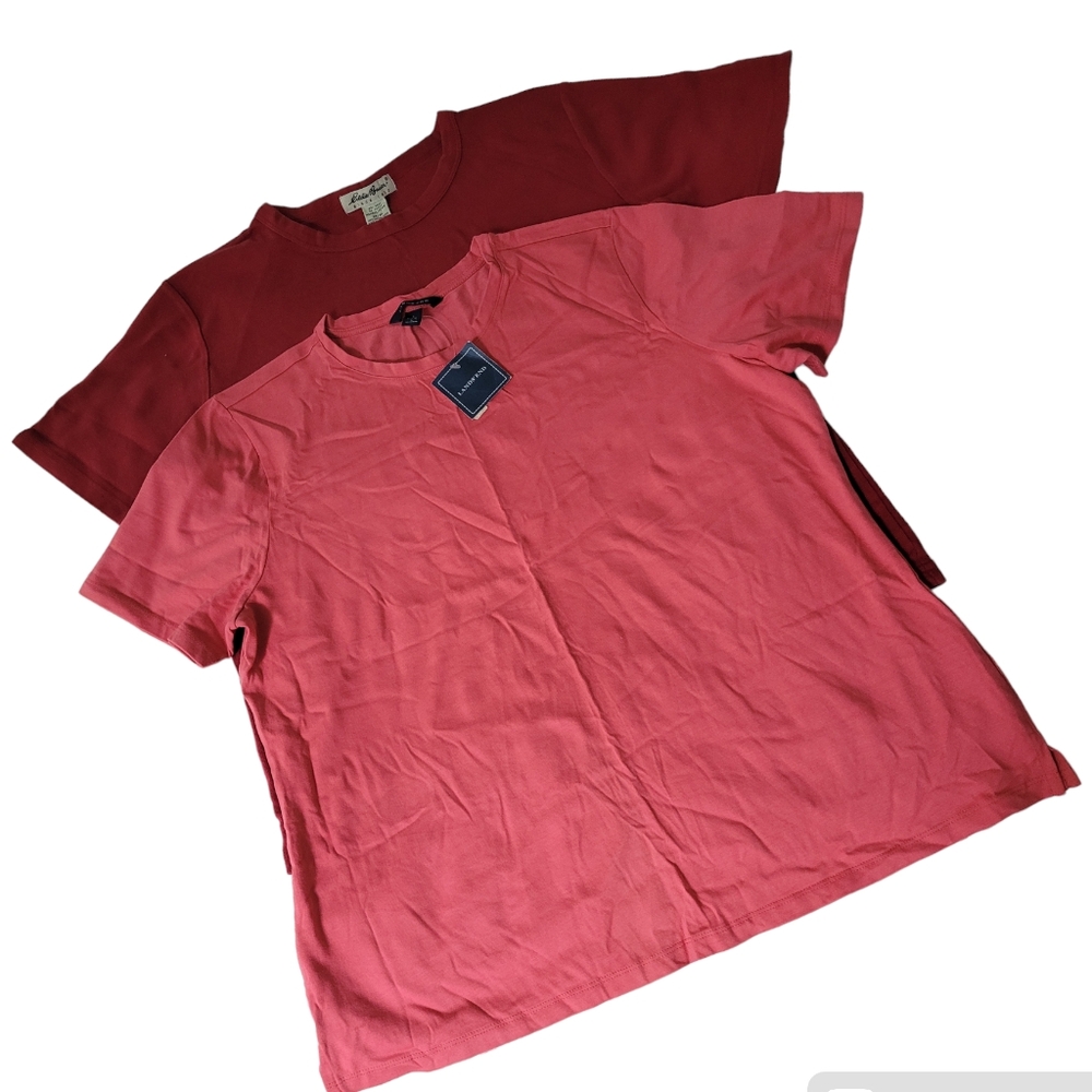 LANDS END, EDDIE BAUER | 2 Shirt Bundle, Sz. M/L